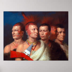 Charles Bird King Young Omahaw, War Eagle Poster