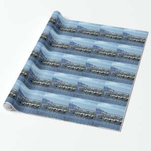 Charles Brdge Prague Castle Tom Wurl.jpg Wrapping Paper