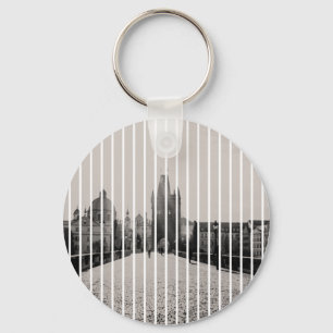 Charles bridge in Prague Key Ring