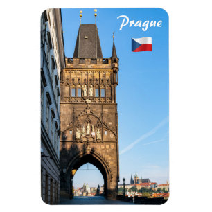 Charles bridge old tower & Prague castle Magnet