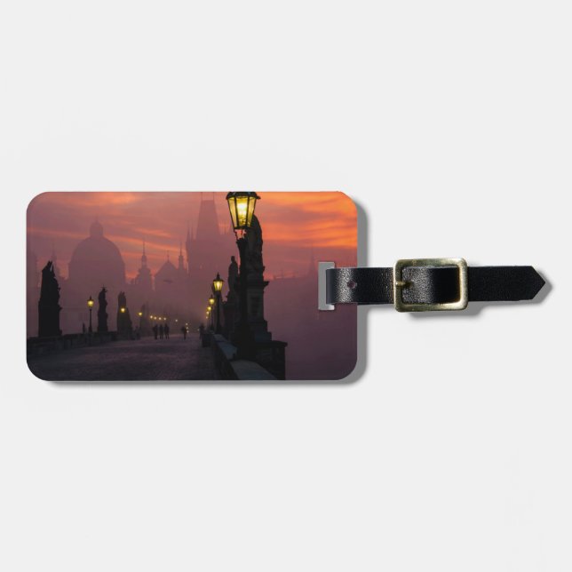 Charles Bridge Prague Luggage Tag (Front Horizontal)