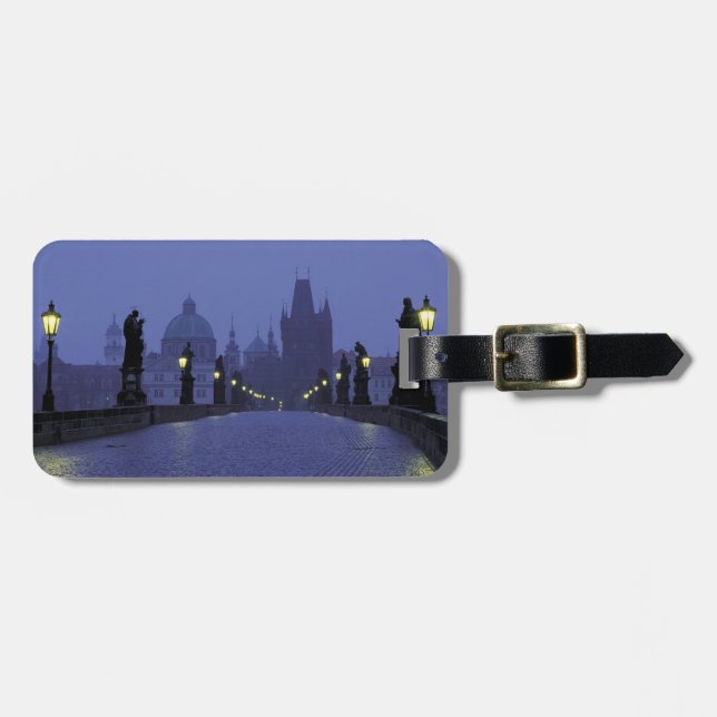 Charles Bridge Prague Luggage Tag (Front Horizontal)