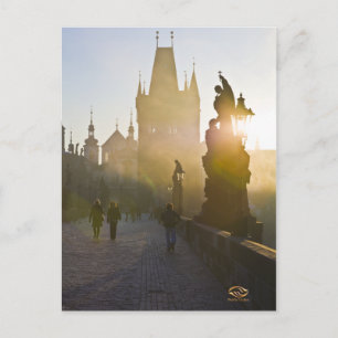 Charles Bridge Prague Morning Postcard