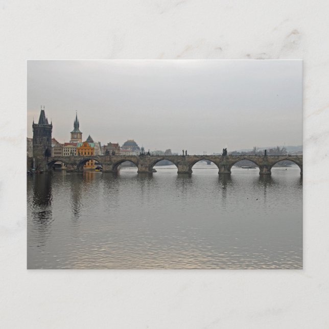 Charles Bridge, Prague Postcard (Front)