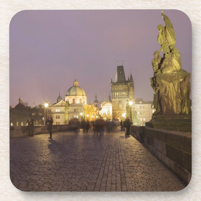 Charles Bridge, Prague souvenir photo Coaster (Front)