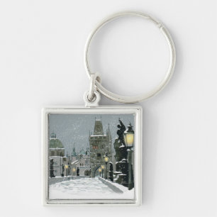 Charles Bridge Winter key chain