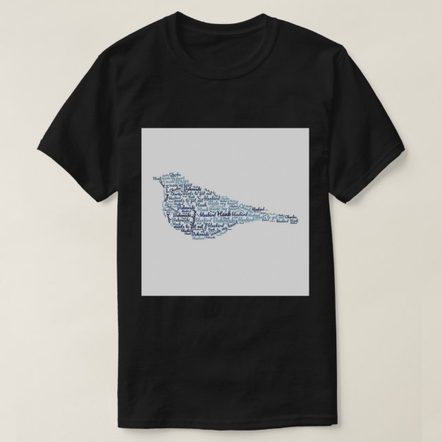 Charles Bukowski Bluebird Quote Acrylic Block.png T-Shirt (Design Front)