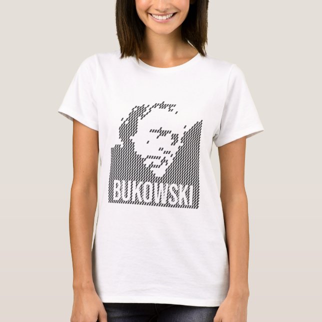 Charles Bukowski Portrait design T-Shirt (Front)