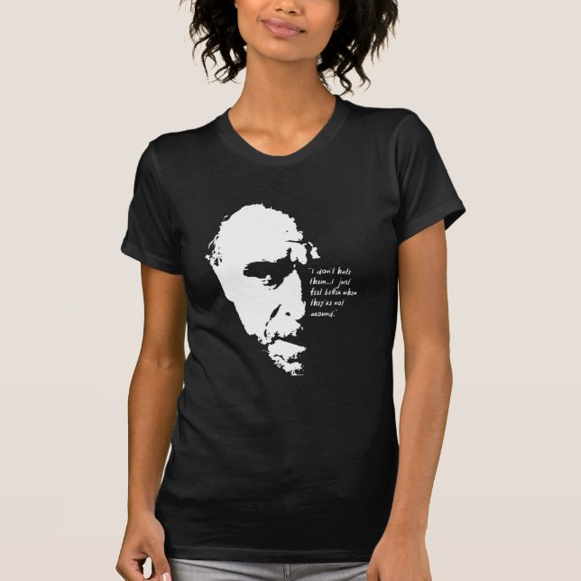 Charles Bukowski Portrait T-Shirt (Front)