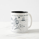 Charles Darwin 1 Two-Tone Coffee Mug<br><div class="desc">"Darwin digs the Galapagos,  does some doodling" - Those turned out to be some rather significant doodles didnt they - for all the scientists and innovators and note-takes out there - from our 'odes to people' line of mugs</div>