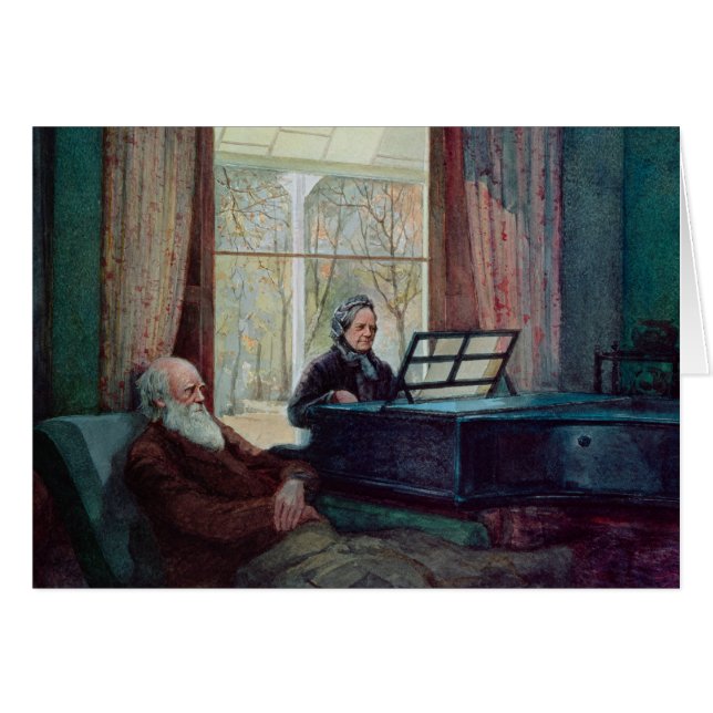 Charles Darwin and his wife at the Piano (Front Horizontal)