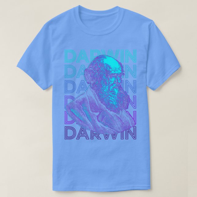 Charles Darwin Evolution Theory Retro Gift T-Shirt (Design Front)