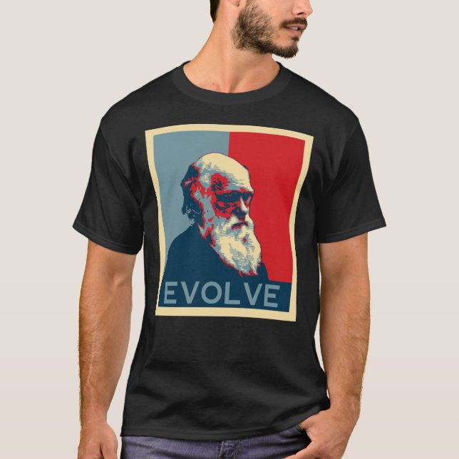 Charles Darwin Evolve Evolution Essential T-Shirt (Front)