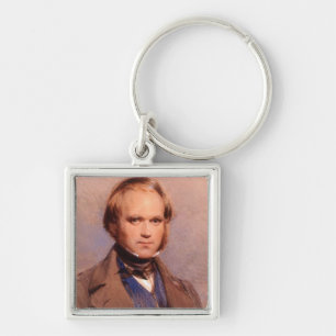Charles Darwin Key Ring