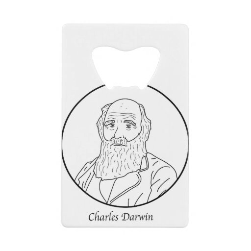 Image of Charles Darwin Line Portrait