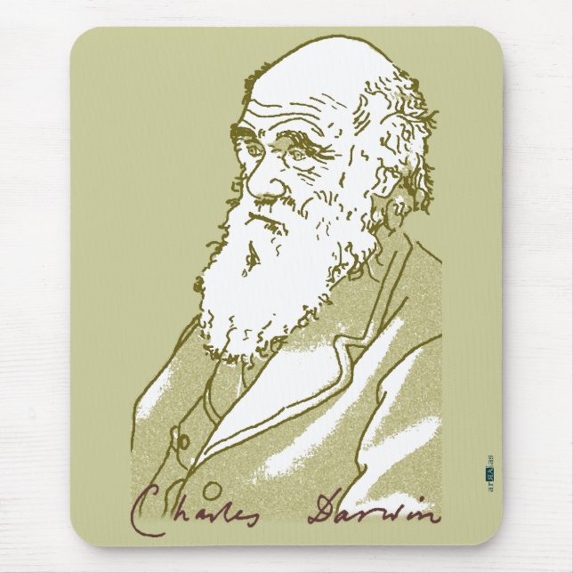 Charles Darwin, mousepad (Front)