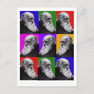 Charles Darwin  POP ART T-Shirt  and Gifts Postcard