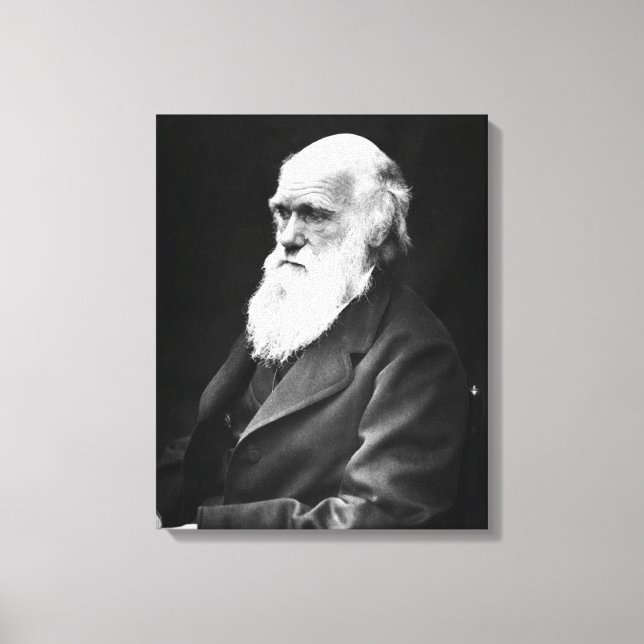 Charles Darwin Portrait Canvas Print (Front)