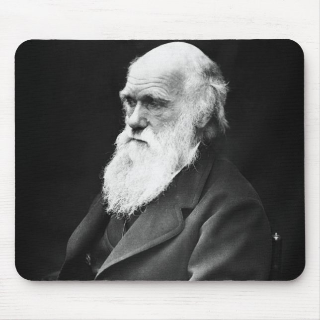 Charles Darwin Portrait Mouse Mat (Front)