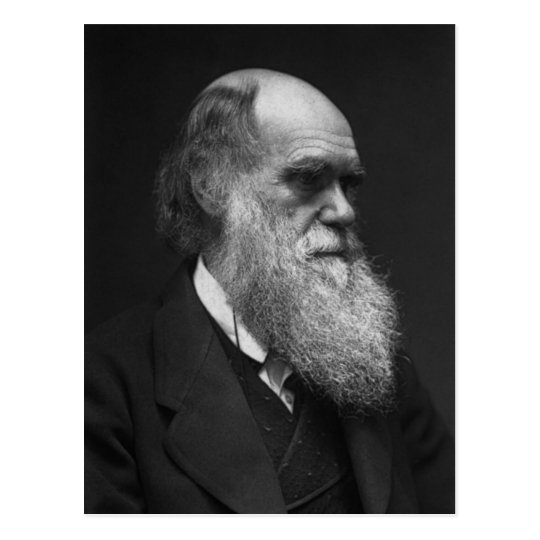 Charles Darwin postcard