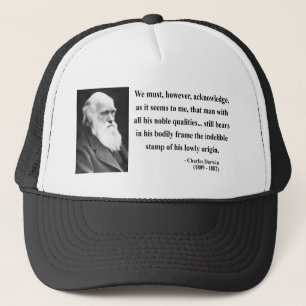 Charles Darwin Quote 1b Trucker Hat