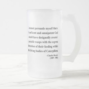 Charles Darwin Quote 2a Frosted Glass Beer Mug