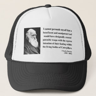 Charles Darwin Quote 2b Trucker Hat