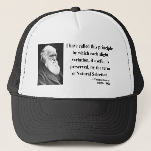 Charles Darwin Quote 6b Trucker Hat