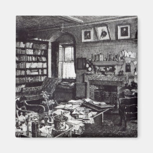 Charles Darwin's study at Down House, 1882 Magnet