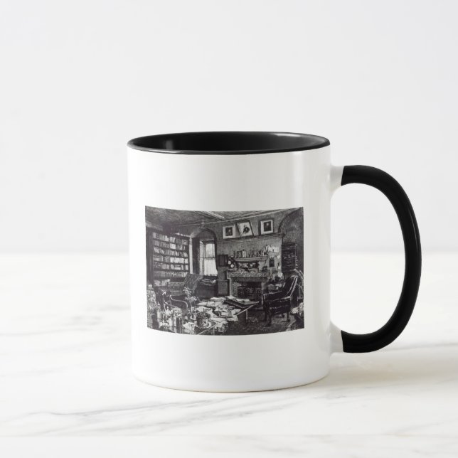 Charles Darwin's study at Down House, 1882 Mug (Right)