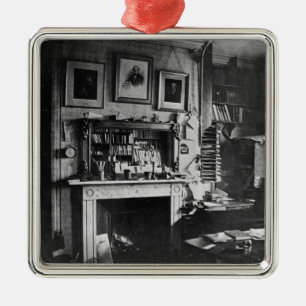 Charles Darwin's study at Down House Metal Tree Decoration