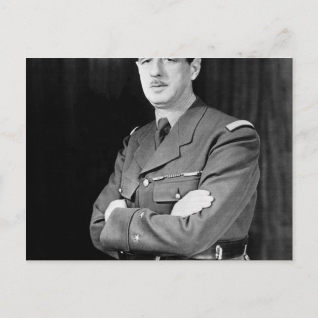 Charles De Gaulle Postcard (Front)
