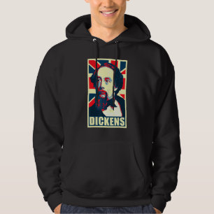 Charles Dickens British Propaganda Pop Art Hoodie