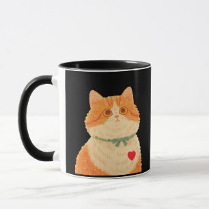 Charles Dickens' Cat Quote - Orange Cat Mug