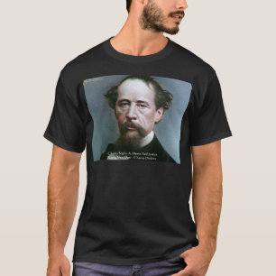 Charles Dickens "Charity @Home" Quote Gifts T-Shirt