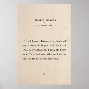 Charles Dickens Christmas Poster
