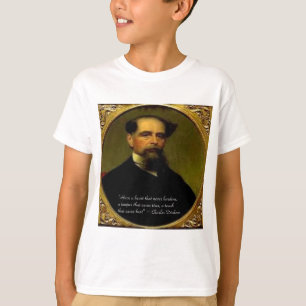 Charles Dickens & Heartfelt Quote T-Shirt