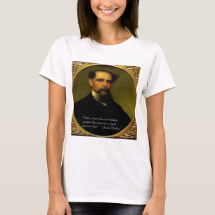 Charles Dickens & Heartfelt Quote T-Shirt