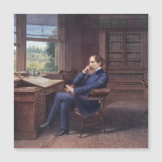 Charles Dickens in His Study