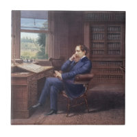 Charles Dickens in His Study