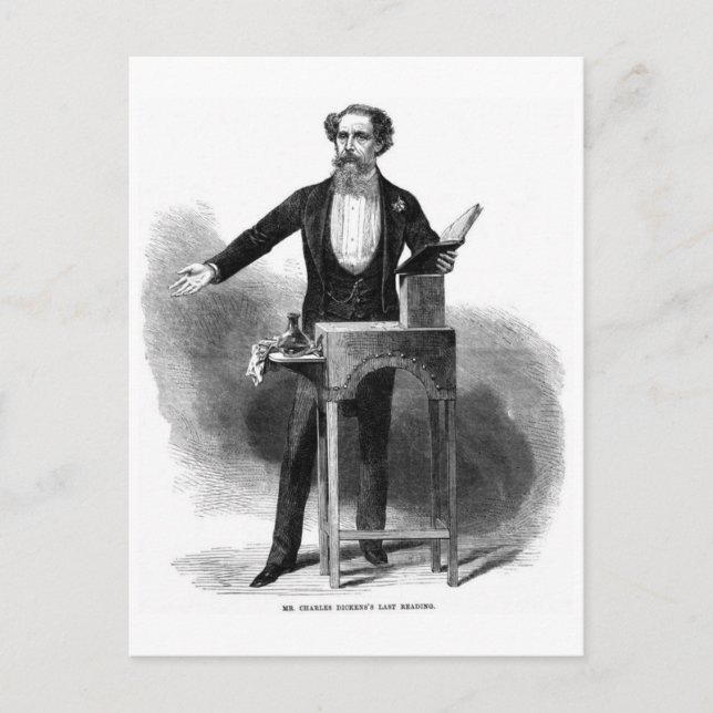 Charles Dickens' Last Reading Postcard (Front)