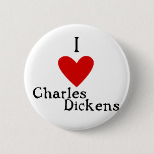Charles Dickens Love 6 Cm Round Badge