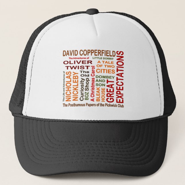 Charles Dickens Novels Trucker Hat (Front)