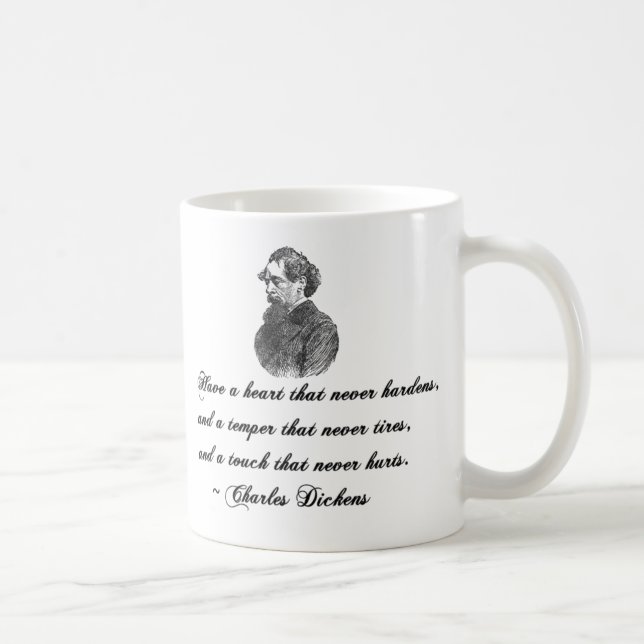 Charles Dickens Our Mutual Friend Quote Coffee Mug (Right)