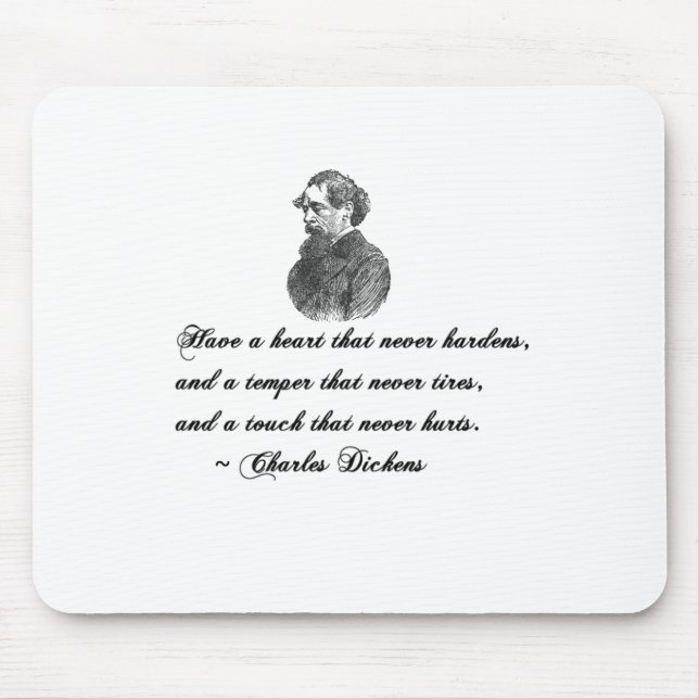 Charles Dickens Our Mutual Friend Quote Mouse Mat (Front)