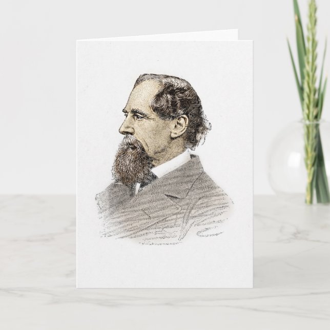 Charles Dickens Portrait Card (Front)