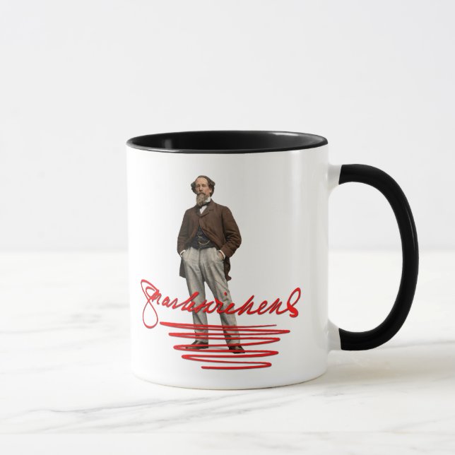Charles Dickens Signature Mug (Right)