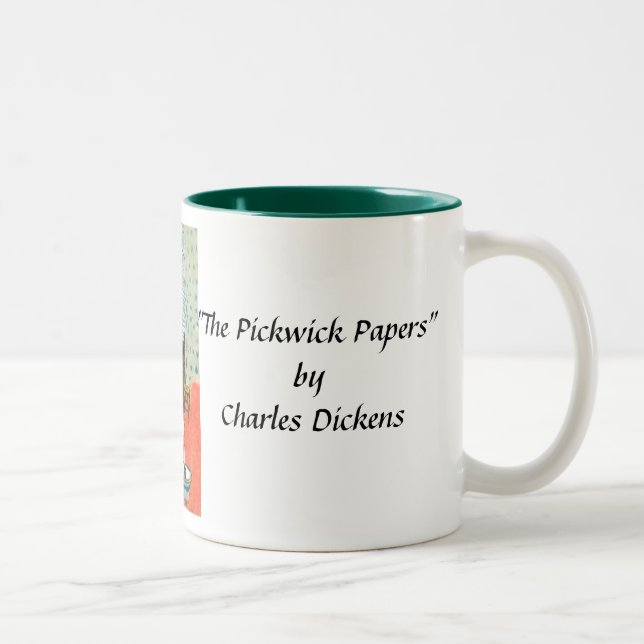 Charles Dickens Souvenir - "Pickwick Papers" Two-Tone Coffee Mug (Right)