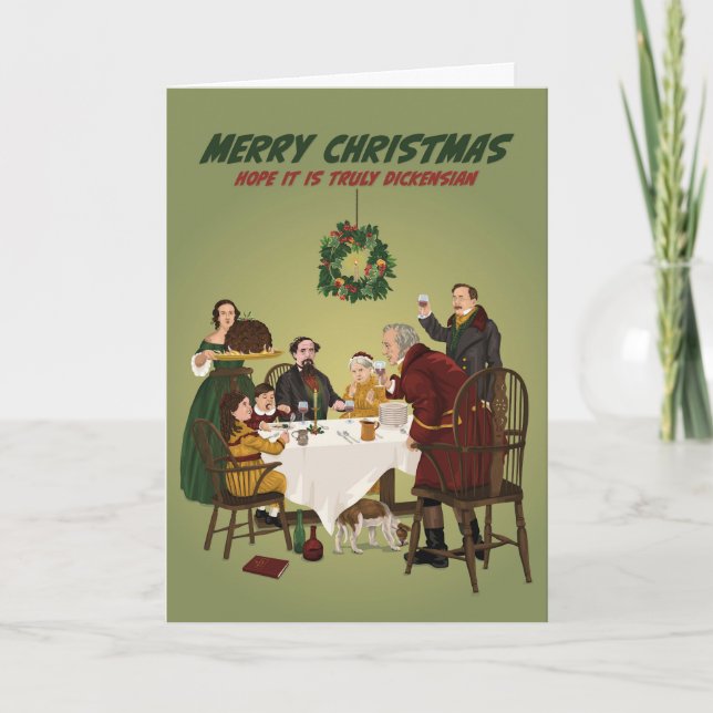 Charles Dickens Truly Dickensian Christmas Card (Front)