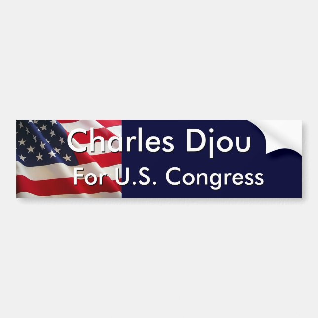 Charles Djou, For U.S. Congress Bumper Sticker (Front)